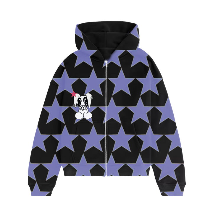 STAR BUNNY ZIP HOODIE