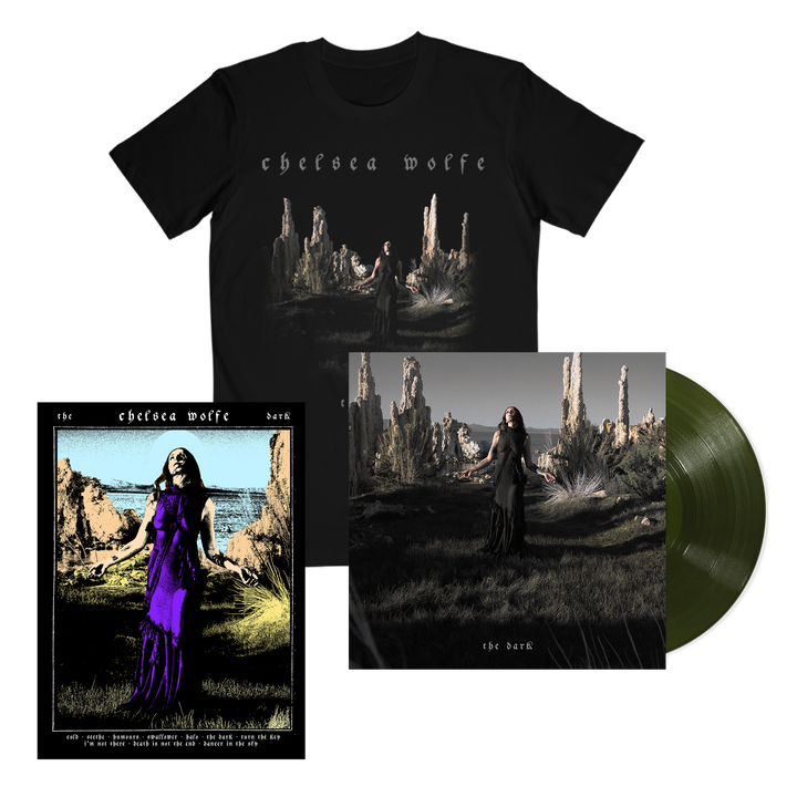 The Dark T-Shirt + "Forest Green" Vinyl + Flocked Poster