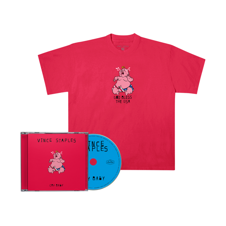 Vince Staples - Red Cry Baby T-Shirt + CD