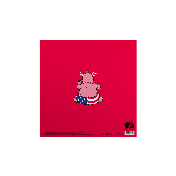 Vince Staples - Cry Baby Red T-Shirt and "Baby Pink" LP Bundle